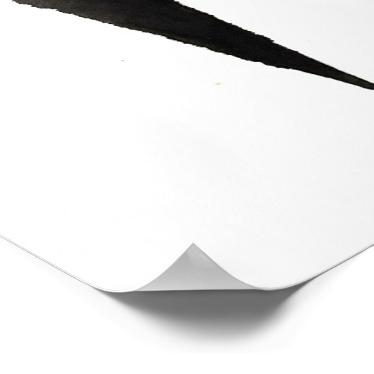 Relativität . Moderne Kunst. Schwarz-Weiß. geometr Poster (Ecke)