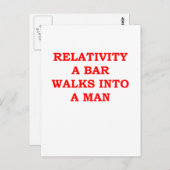 RELATIVITÄT POSTKARTE (Vorne/Hinten)
