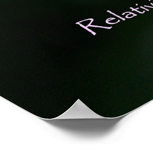 Relativitätstheater Framable Art Poster (Ecke)