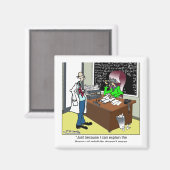 Relativitätstheorie und Steuergesetzbuch Magnet (Vorderseite/Rückseite)