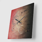 Relativity of time art quadratische wanduhr (Winkel)