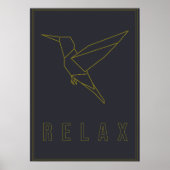 Relax Affirmation Plakat für Selbstversorgung und (Vorne)