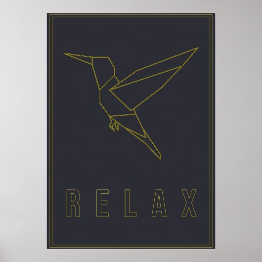 Relax Affirmation Plakat für Selbstversorgung und (Vorne)