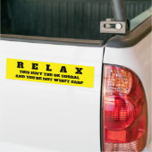 RELAX AUTOAUFKLEBER (Auf Lkw)
