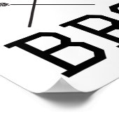 Relax Bro Funny Lax Typografie Lacrosse Geschenk Poster (Ecke)