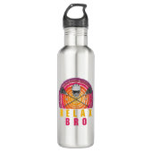 Relax Bro Lacrosse Edelstahlflasche (Vorderseite)