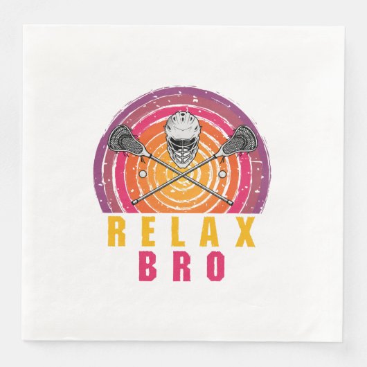 Relax Bro Lacrosse Serviette (Vorderseite)
