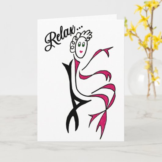 RELAX-CHEMO-KARTE KARTE (Gelbe Blume)