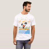 Relax & Chill Summer Paradise Design T-Shirt (Vorne ganz)