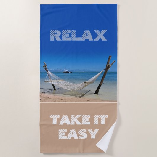 Relax - Einnehmen Strandtuch (Vorderseite)