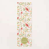 Relax & Flow – Botanische Vögel Yogamatte (Vorderseite)