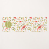 Relax & Flow – Botanische Vögel Yogamatte (Vorderseite (Horizontal))