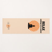 Relax Funny Buddha Quote Yogamatte (Vorderseite (Horizontal))