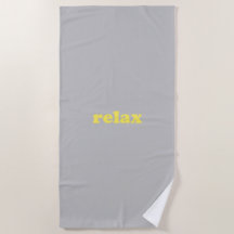 Relax graugelbe moderne Typografie lustig cool
