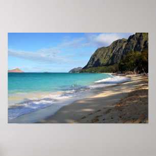 Relax Hawaiian Style Print Poster