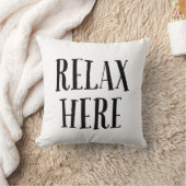 Relax Here Pillow  Kissen (Decke)