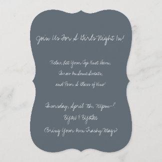 "Relax, Lass dein Top Knot Down" Girls Night Einla Einladung