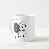 Relax Lazy Monster Niedlich Funny Kaffeetasse (Vorderseite Links)