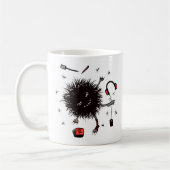 Relax Lazy Monster Niedlich Funny Kaffeetasse (Links)