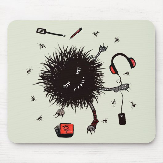 Relax Lazy Monster Niedlich Funny Mousepad (Vorne)