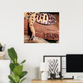 "Relax" Lounging Lizard Leopard Gecko Poster (Heimbüro)