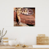 "Relax" Lounging Lizard Leopard Gecko Poster (Küche)