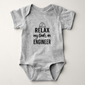 Relax Mein Vater ist Ingenieur Baby Strampler (Vorderseite)