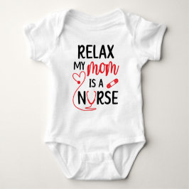 Relax Meine Mama ist ein Nurse Funny Baby Strampler