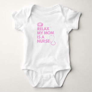 Relax Meine Mama ist eine Krankenschwester Baby Strampler