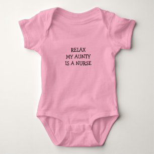 RELAX meine Tante ist Krankenschwester Baby Strampler