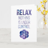 Relax Mindfulfulness Buddha Zitat Karte (Gelbe Blume)