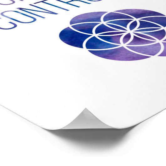 Relax Mindfulness Buddha Zitat Poster (Ecke)