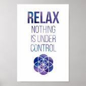 Relax Mindfulness Buddha Zitat Poster (Vorne)