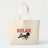 Relax Mode – Chill Vibes Sticker Jumbo Stoffbeutel (Vorne)