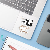 Relax Mode in arabischer Sprache, Funny Sleepy Pan Aufkleber (Laptop mit iPhone)