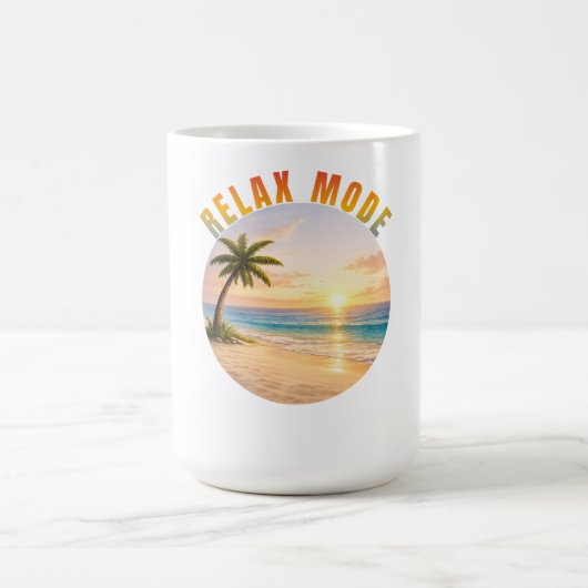 Relax Mode Tropical Sunset Kaffeetasse (Mittel)