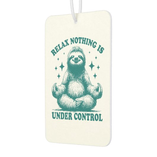 Relax Nothing Is Under Control Sloth Yoga Autolufterfrischer (Links)