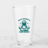 Relax Nothing Is Under Control Sloth Yoga Glas (Vorderseite)