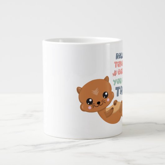 Relax - Otter - Jumbo-Tasse (Vorderseite)