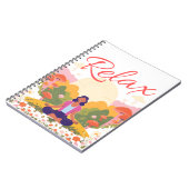 Relax Peace Calm Mushroom Blank Notebook Notizblock (Linke Seite)