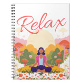 Relax Peace Calm Mushroom Blank Notebook Notizblock (Vorderseite)