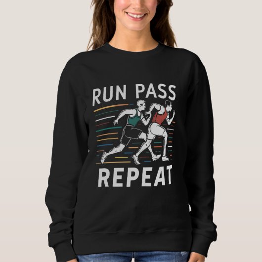 Relax Race Athlete Laufbahn und Feldsprinter Sweatshirt (Vorderseite)