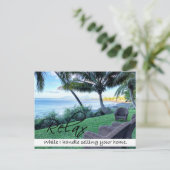 RELAX Real Anwesen Postkarte (Stehend Vorderseite)