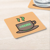 Relax Rechteckiger Pappuntersetzer (angewinkelt)