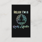 Relax Reiki Master Therapist Chakra Therapie Visitenkarte (Vorderseite)