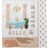 Relax & Renew Klassischer Duschvorhang (Vorderseite)