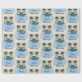 Relax Retirement Beach Hammock Geschenkpapier (Flach)
