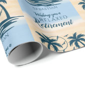 Relax Retirement Beach Hammock Geschenkpapier (Rolleneckpunkt)