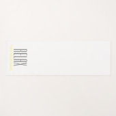 RELAX SCHLICHTE WEISSE YOGA MAT YOGAMATTE (Vorderseite (Horizontal))