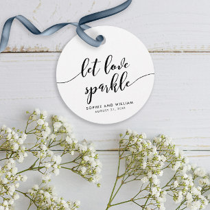 Relax Schriftzug Lass Liebe Funkeln Hochzeit Geschenkanhänger